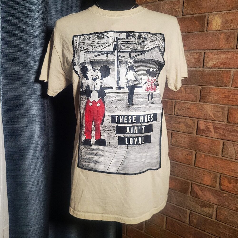 Minnie & Mickey "These Hoes Ain't Loyal" Graphic T-shirt - Women's M/Men's S